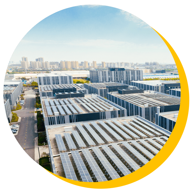 Industrial solar panels